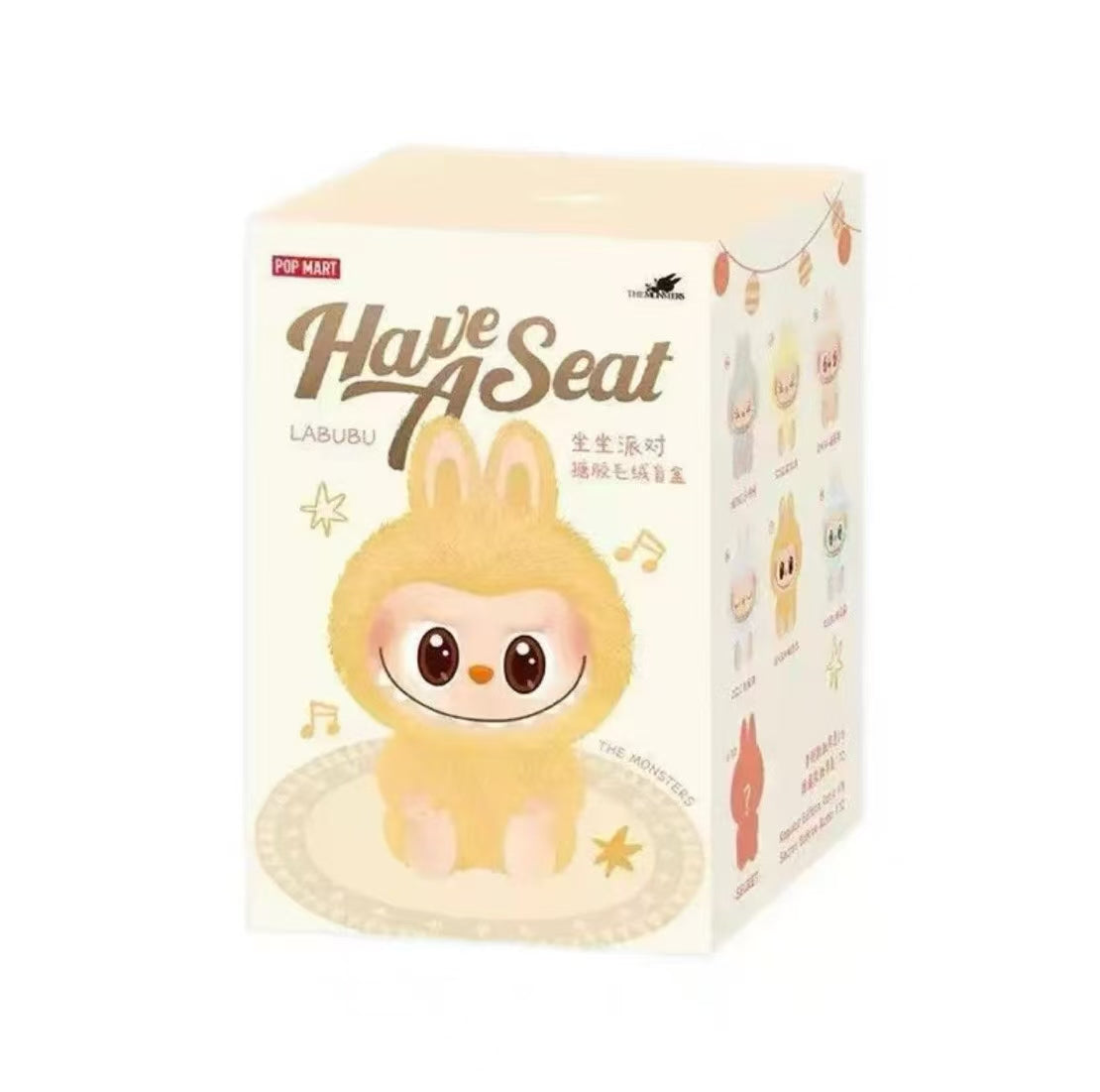 [新品未使用] POP MART Have A Seat LABUBU POP NOW:THE MONSTERS - Have a Seat Vinyl Plush Blind Box